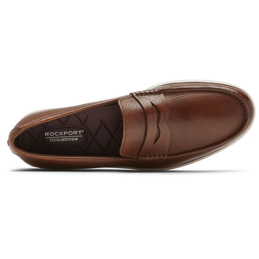 Mocasines Rockport Hombre Mexico - Total Motion Lite Penny Marrom - AJSBT0438